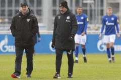 Testspiel FC Schalke 04 -  Preußen Münster
18.01.2020
Foto: S. Sanders

Trainer Sascha Hildmann (Münster), Trainer David Wagner (Schalke 04)