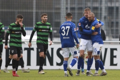 Testspiel FC Schalke 04 -  Preußen Münster
18.01.2020
Foto: S. Sanders

Timo Becker jubelt nach dem 2:0